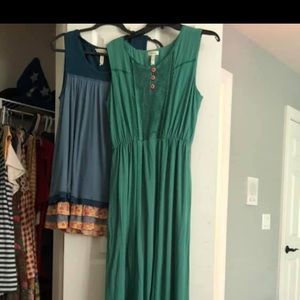 Joanna Gains and Matilda Jane long green dress